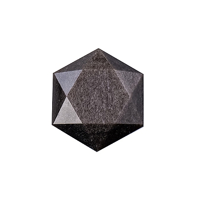 Natural Obsidian Healing Star of David Ornament PW-WG52742-07-1