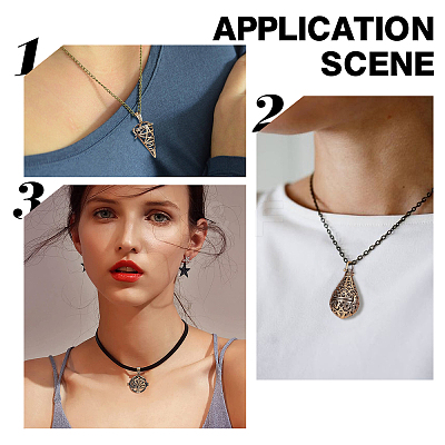 10Pcs 5 Styles Brass Hollow Cage Pendants KK-SC0003-06-1