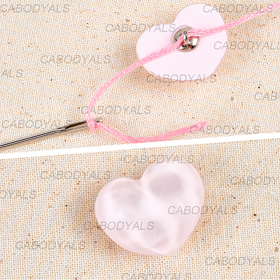 30Pcs 1-Hole Resin Shank Buttons BUTT-CY0001-25A-1