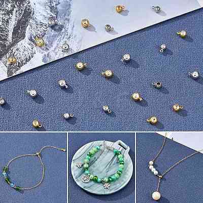 40Pcs 4 Style Brass Tube Bails KK-SZ0006-39-1