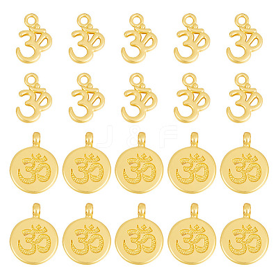 20Pcs 2 Styles Alloy Pendants FIND-GO0001-35-1