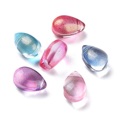 Transparent Glass Charms X-GGLA-M004-05B-1