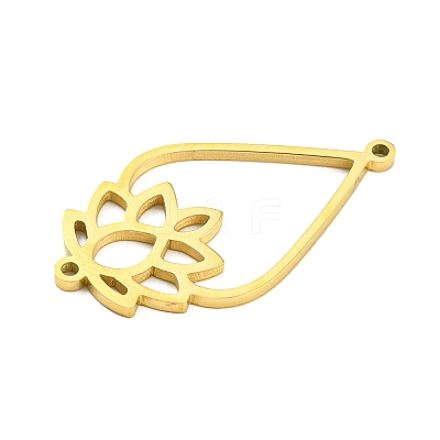 304 Stainless Steel Connector Charms STAS-Q255-01G-1