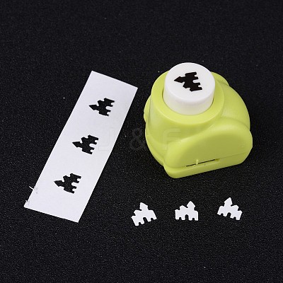 Random Single Color or Random Mixed Color Mini Plastic Craft Paper Punch Sets for Scrapbooking & Paper Crafts LS-AJEW-L051-17-1