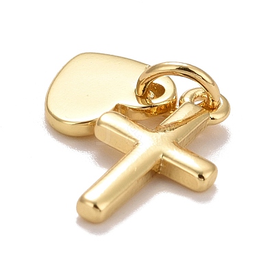 Rack Plating Brass Pendants KK-E275-08G-1