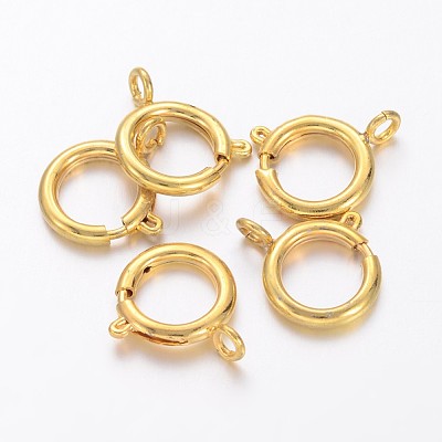 Brass Spring Ring Clasps KK-H419-G-1
