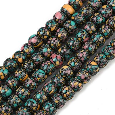 Natural Agate Beads Strands G-U030-D01-8mm-1