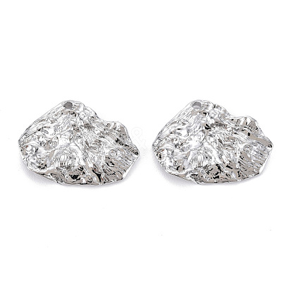 Brass Micro Pave Clear Cubic Zirconia Pendants KK-S356-540P-NF-1