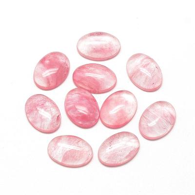 Watermelon Stone Glass Cabochons G-R415-13x18-40-1