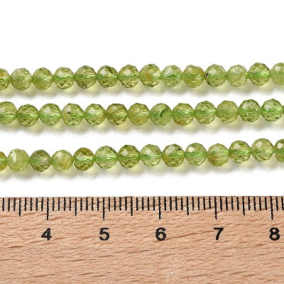 Natural Peridot Beads Strands G-Z150-A01-4mm-1