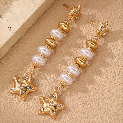 Alloy & Crystal Rhinestone Dangle Stud Earrings WG31796-03-1