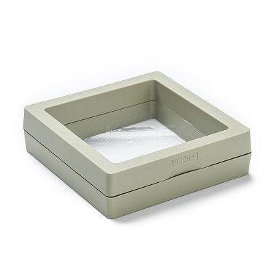 Square Transparent PE Thin Film Suspension Jewelry Display Box CON-D009-01B-02-1