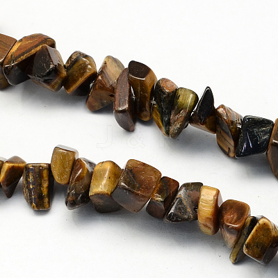 Natural Tiger Eye Stone Bead Strands G-R192-B32-1