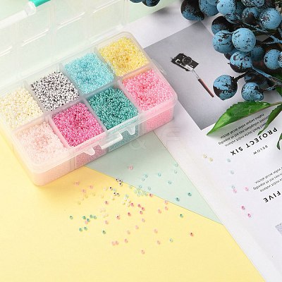 FGB 21500PCS 12/0 Grade A Round Glass Seed Beads SEED-JP0010-13-2mm-1