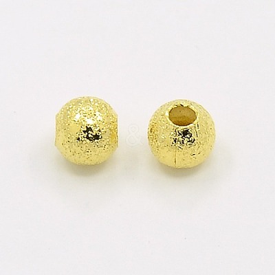 Brass Textured Beads EC247-G-1