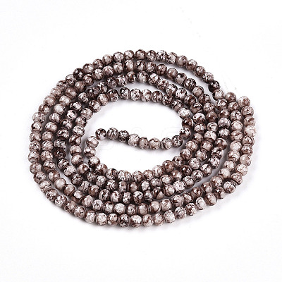 Baking Paint Glass Beads Strands DGLA-N003-4mm-A05-1