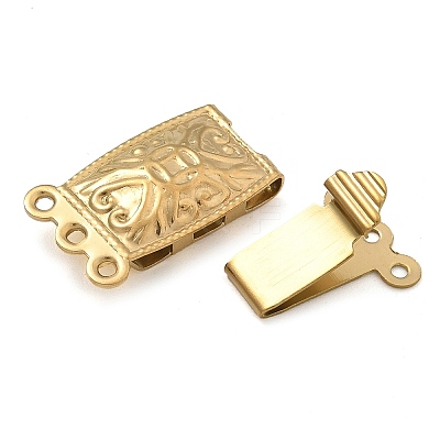 304 Stainless Steel Box Clasps STAS-M084-02B-G-1