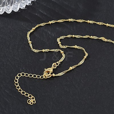 2.5MM Brass Satellite Chain Necklaces for Women KK-CBA4FD4-16G-1