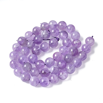 Natural Amethyst Beads Strands X-G-M445-8MM-01A-1