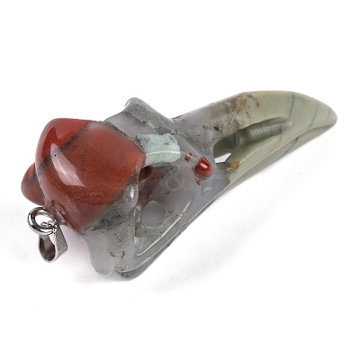 Natural African Bloodstone Big Pendants G-Q172-12A-1