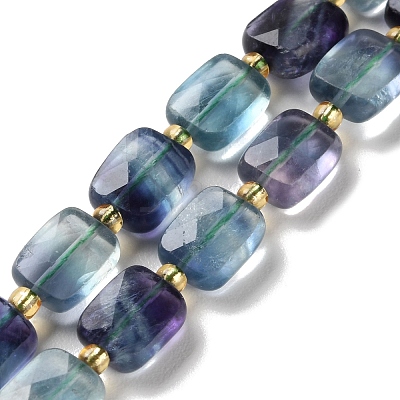 Natural Colorful Fluorite Beads Strands G-H061-A11-01-1