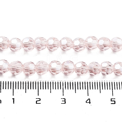 Electroplate Transparent Glass Beads Strands EGLA-A035-T6mm-A20-1