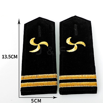 Polyester Fiber Epaulettes AJEW-WH0475-95B-1