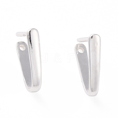 925 Sterling Silver Ice Pick Pinch Bails STER-D035-23S-01-1