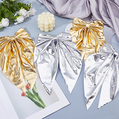 4Pcs 2 Colors Cloth Bowknot Hair Barrettes PHAR-FH0001-08-1