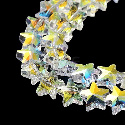 Electroplate Transparent Glass Beads EGLA-Z003-AB01-1