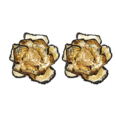 Alloy & Iron Stud Earrings EJEW-M075-05G-1