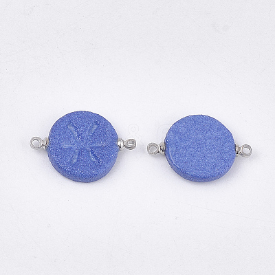 Handmade Porcelain Links connectors PORC-T002-124I-1