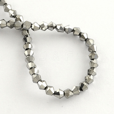 Electroplate Glass Bead Strands EGLA-R094-4mm-M1-1