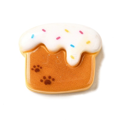 Paw Print Theme Opaque Resin Cabochon CRES-I040-02D-1