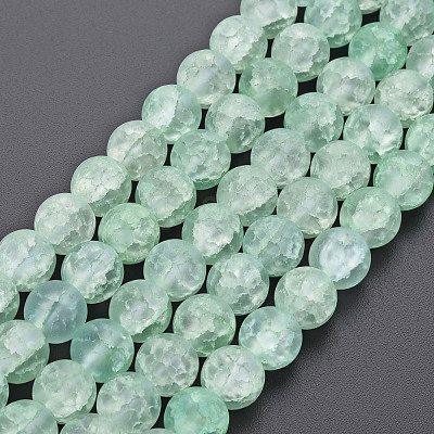 Crackle Glass Beads Strands GLAA-S192-D-008-1