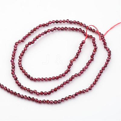Natural Garnet Beads Strands G-K127-01F-2mm-1