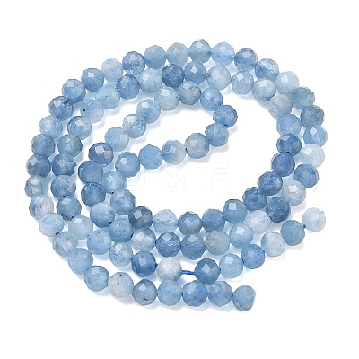 Natural Devil Blue Aquamarine Beads Strands LS-G-P629-A03-03-1