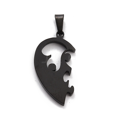 304 Stainless Steel Couple Pendants STAS-K235-07EBP-1