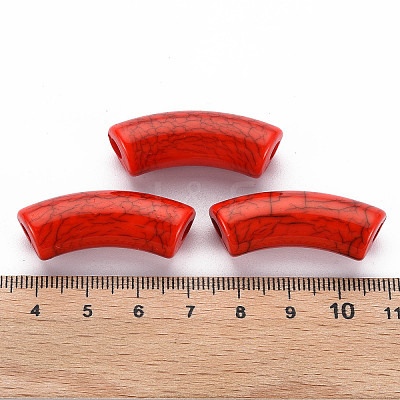 Opaque Crackle Acrylic Beads X2-MACR-S372-001N-009-1