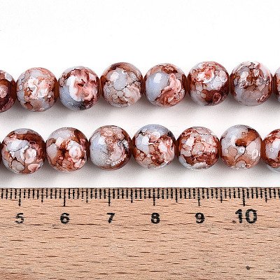 Baking Paint Glass Beads X1-DGLA-N003-10mm-A03-1