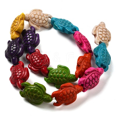 Dyed Synthetic Turquoise Beads Strands X-G-G024-01-1