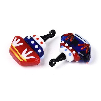 Handmade Lampwork Pendants LAMP-T024-04M-1