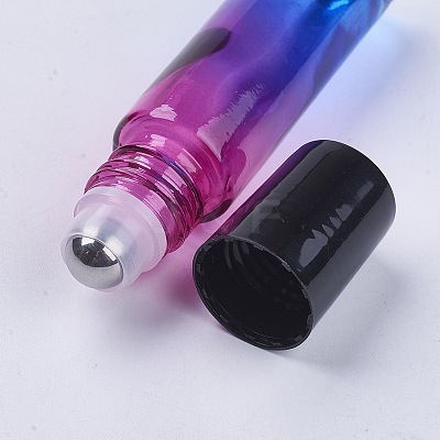 10ml Glass Gradient Color Essential Oil Empty Roller Ball Bottles MRMJ-WH0011-B09-10ml-1