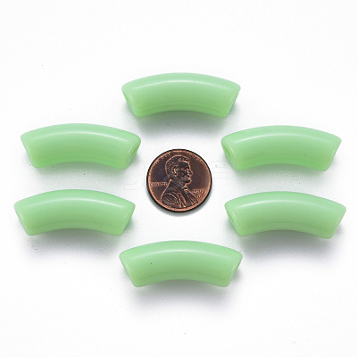 Opaque Acrylic Beads MACR-S372-001B-S028-1