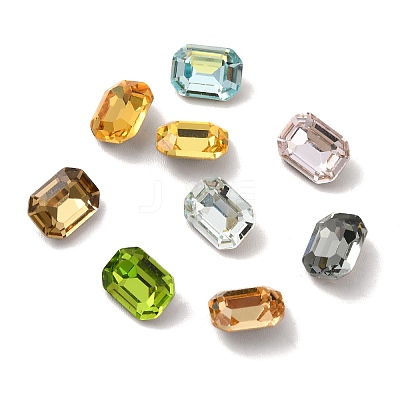 Faceted K9 Glass Rhinestone Cabochons GGLA-R042-02A-1