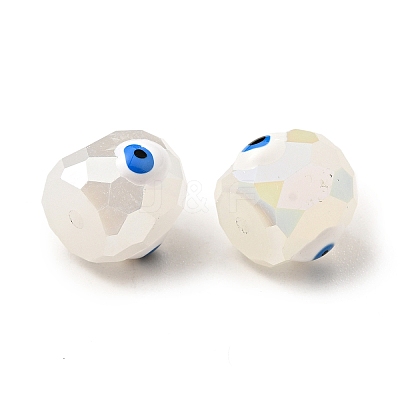 Opaque Glass Beads GLAA-F121-02B-1