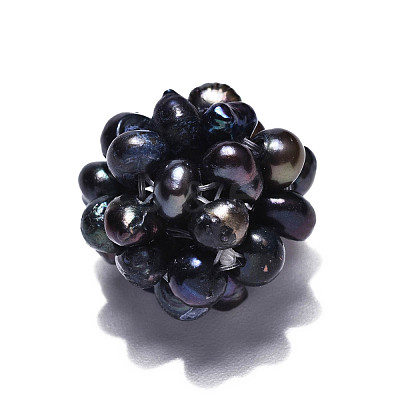 Round Natural Cultured Freshwater Pearl Beads PEAR-N020-04D-1