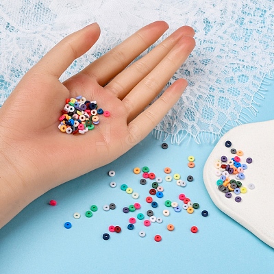 8400Pcs 24 Colors Handmade Polymer Clay Beads CLAY-YW0001-11B-4mm-1