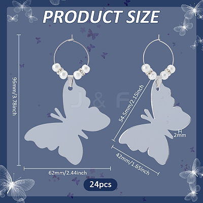 Acrylic Wine Glass Charms AJEW-AB00186-1