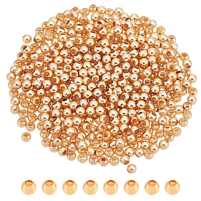 500Pcs Rack Plating Brass Beads KK-AN0001-07-1